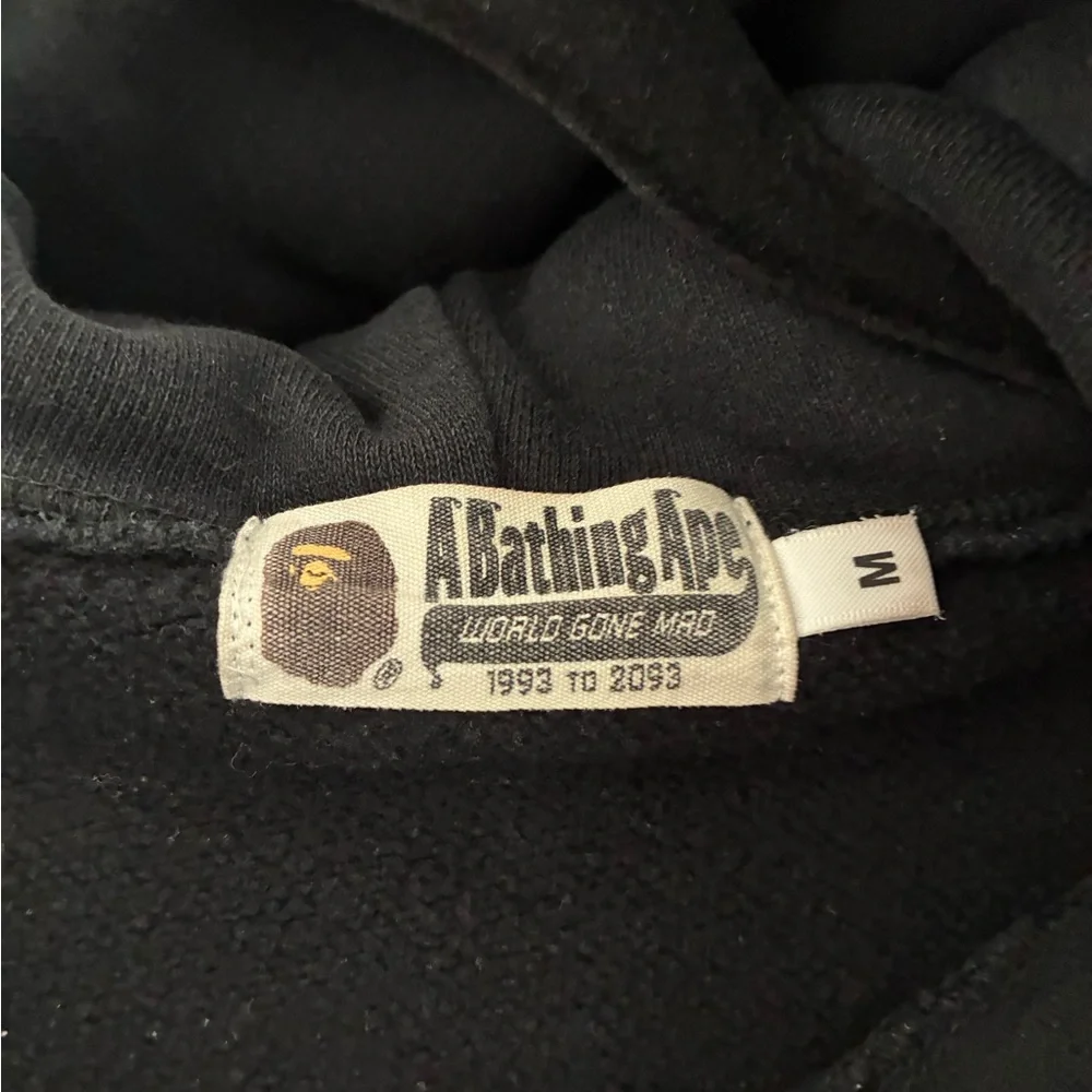 Bape 23rd Anniversary Gold Shark zip up hoodie in Black. - Picture 2 of 8